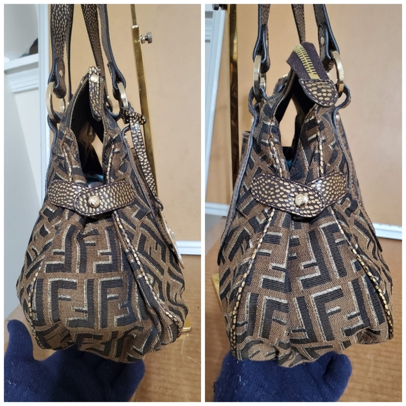 Fendi Metallic Zucca Chef Tote - Picture 6 of 9